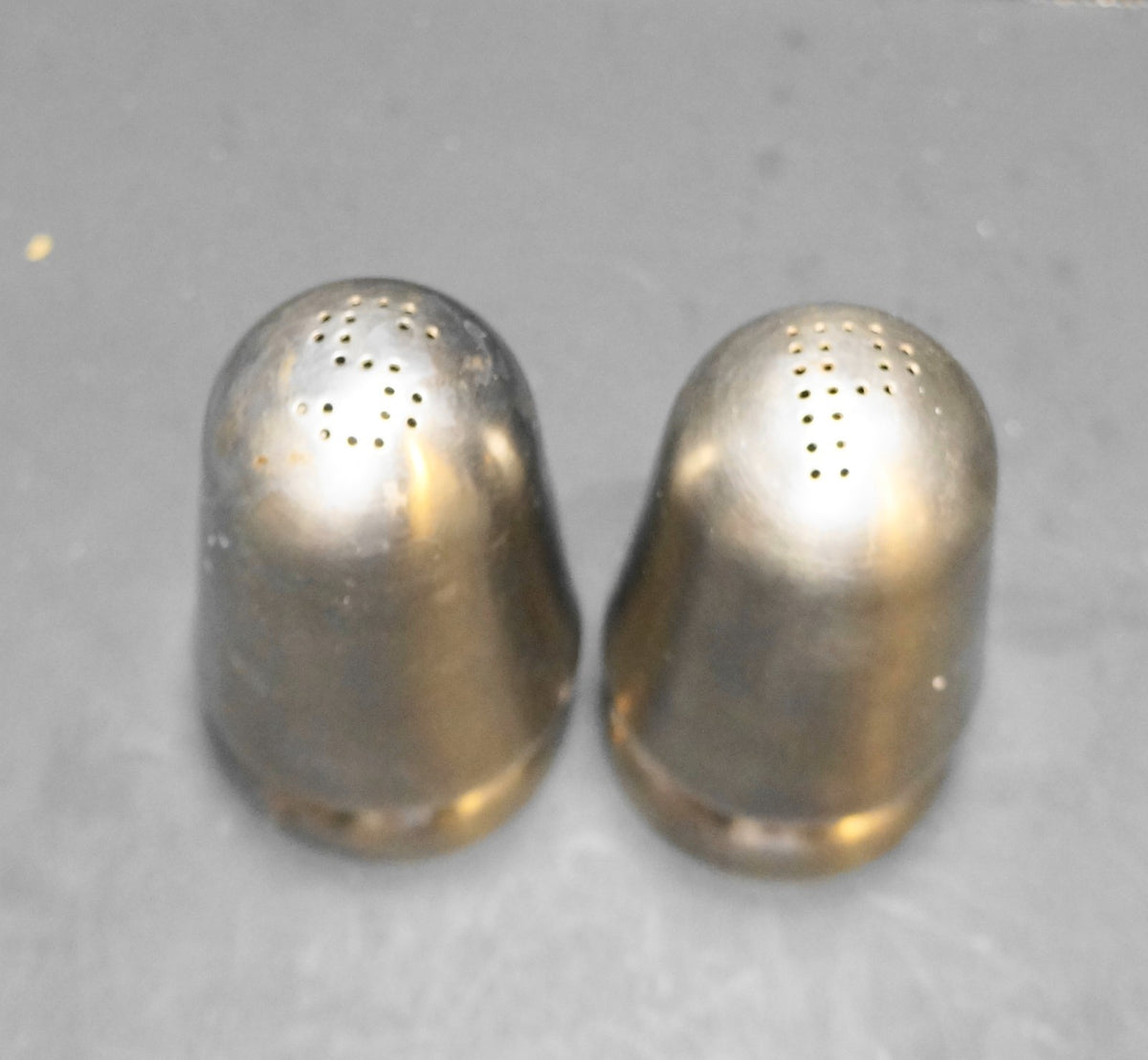 Reed & Barton 18/8 Stainless Steel Midcentury Modern Salt Pepper Shakers