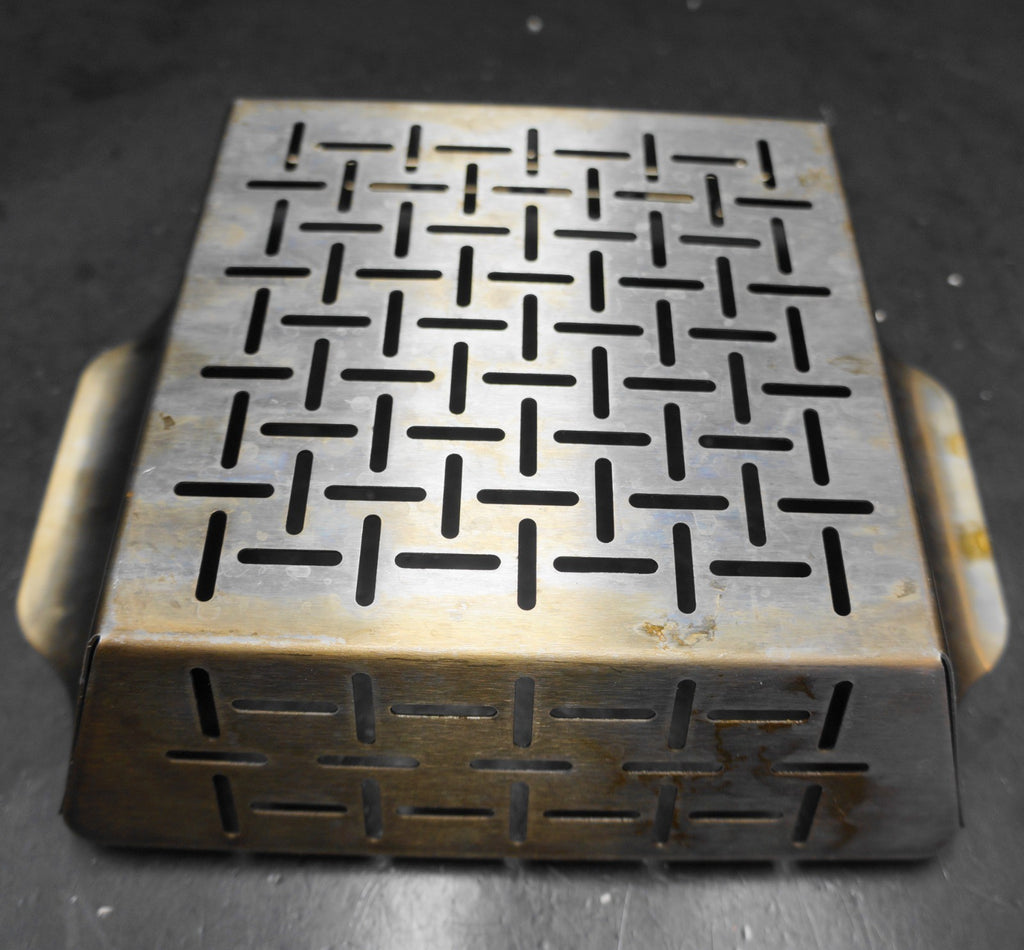 Weber Stainless Square Grill Basket 9 1/2" x 7 1/2" x 2 Used