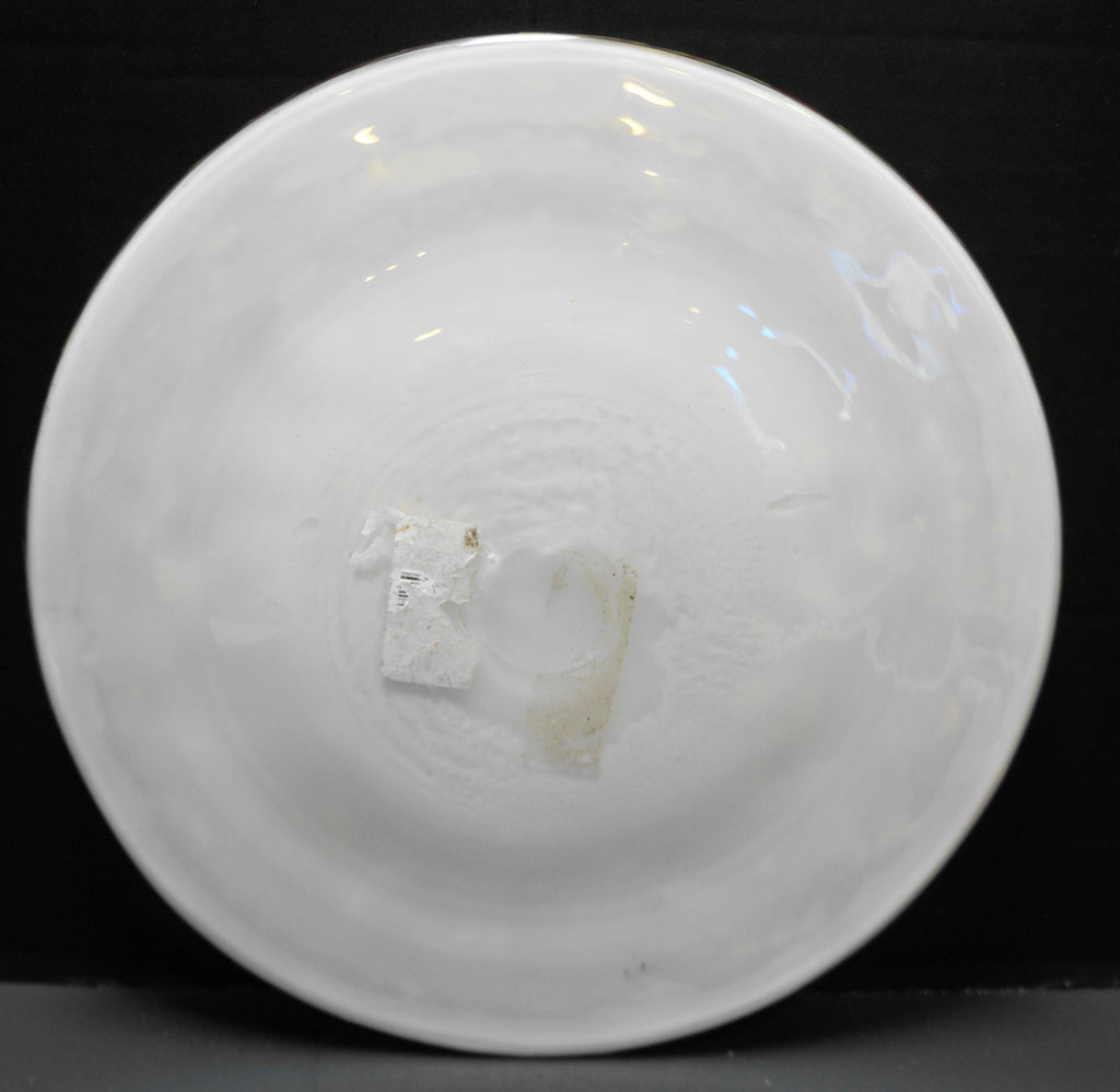 Confetti Spatter Art Glass Round Tray Platter Plate 12"