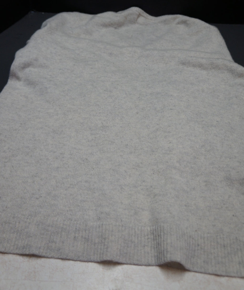 Peck & Peck Cashmere Sweater Pale Grey XL Womens 2 Ply
