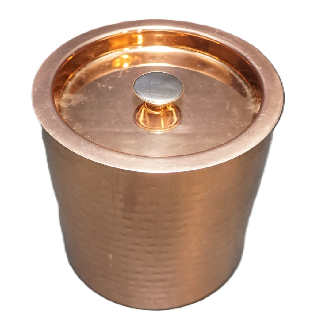 SOLD Pier 1 Hammered Copper Ice Bucket