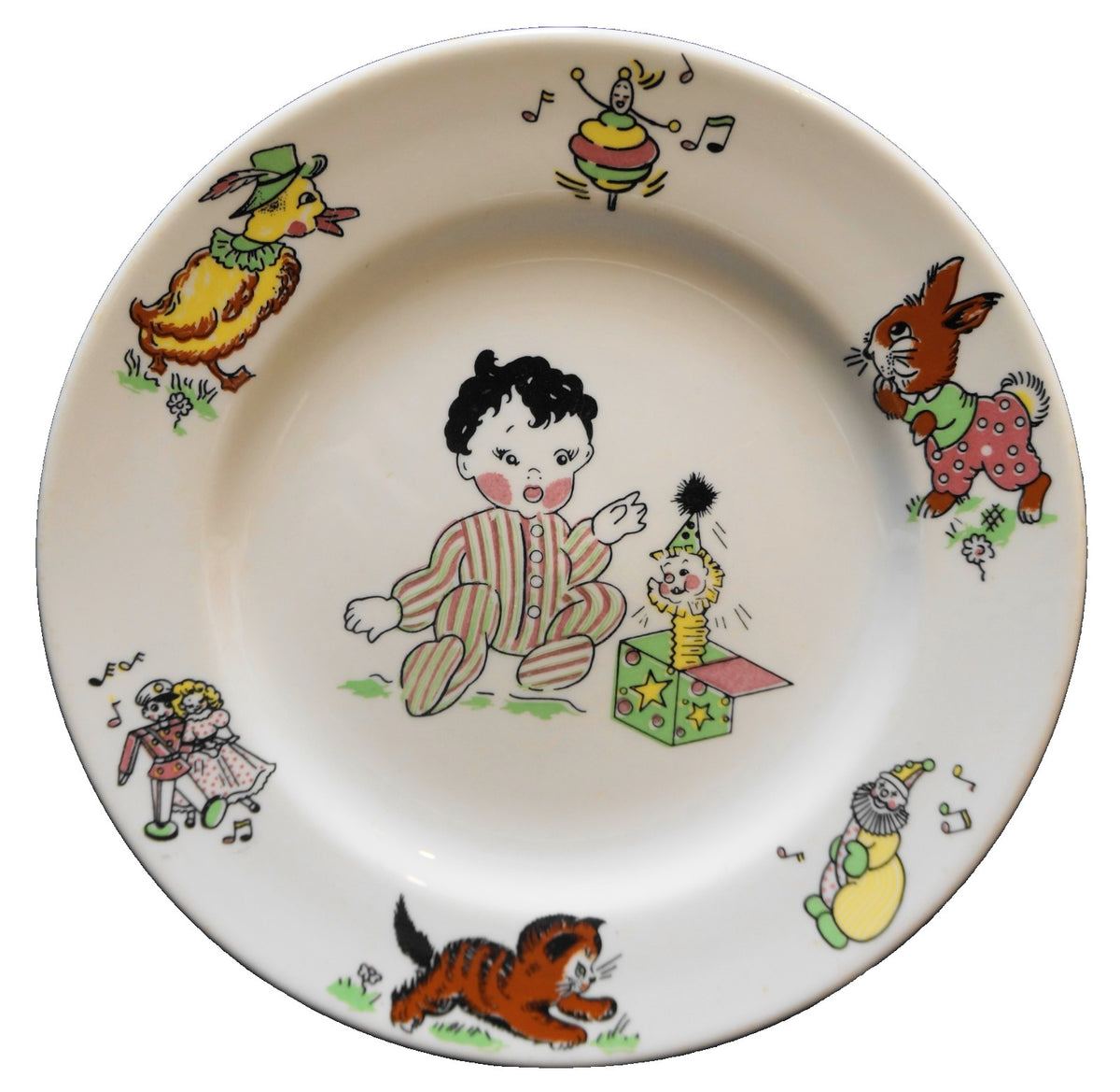 Mayer Toyland Restaurant Ware Child's Plate 8 IN