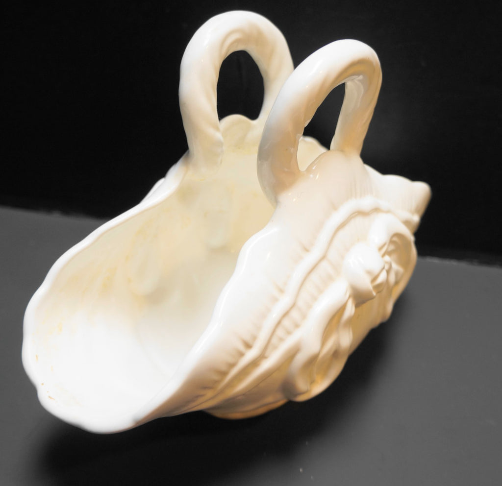 White Embossed Pottery Bride's Basket Jay Willfred Portugal