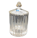 Crystal Clear Industries Vertical Cuts Biscuit Barrel Candy Jar Lead Crystal