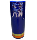I Really Miss You Embossed Cobalt Blue Vase Design House Wm. Zappettini Co Japan