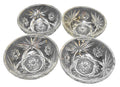 Anchor Hocking Early American Prescut Star Fruit Dessert Bowls Set of 4 Smooth R
