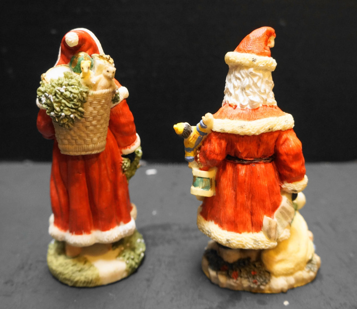 International Santa Claus Collection France Finland Figurines Pair 1993