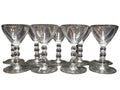 Libbey Knob Hill Stacked Ball Stem Liquor Cocktails 4 1/2 IN Set of 9