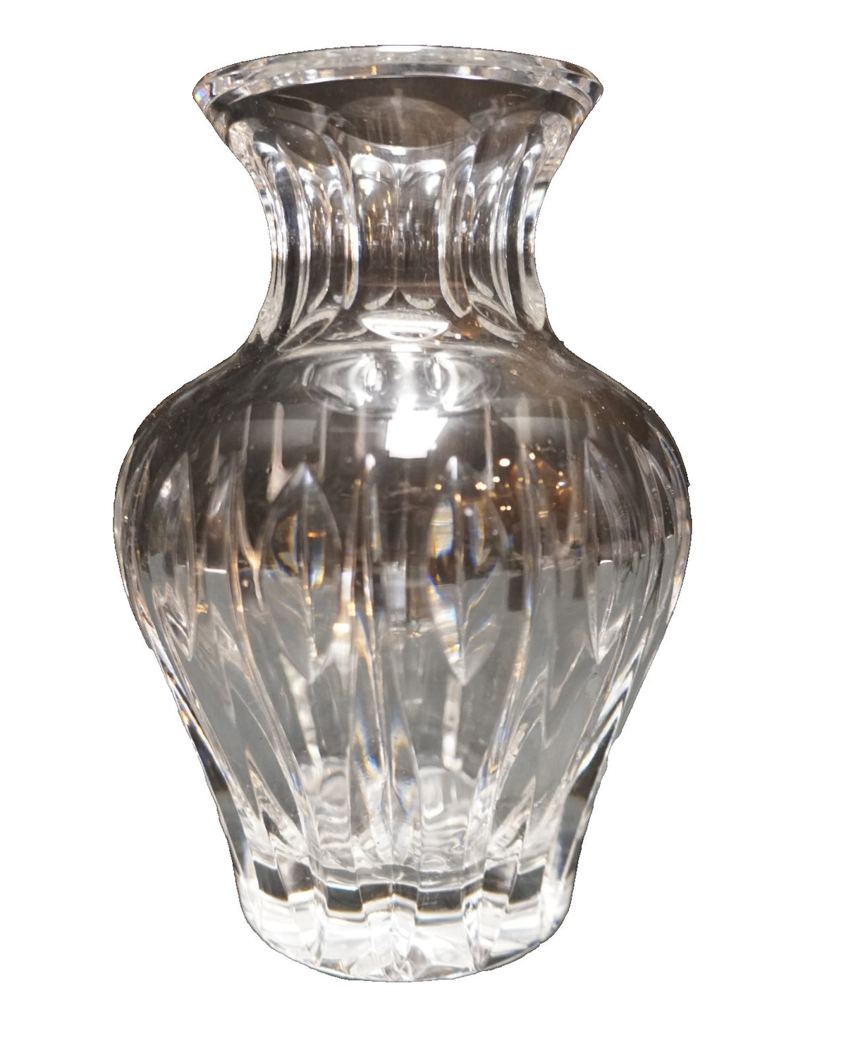 Waterford Sheridan Crystal Bouquet Vase 6Ã¢â‚¬Â Elegant Vertical Cuts