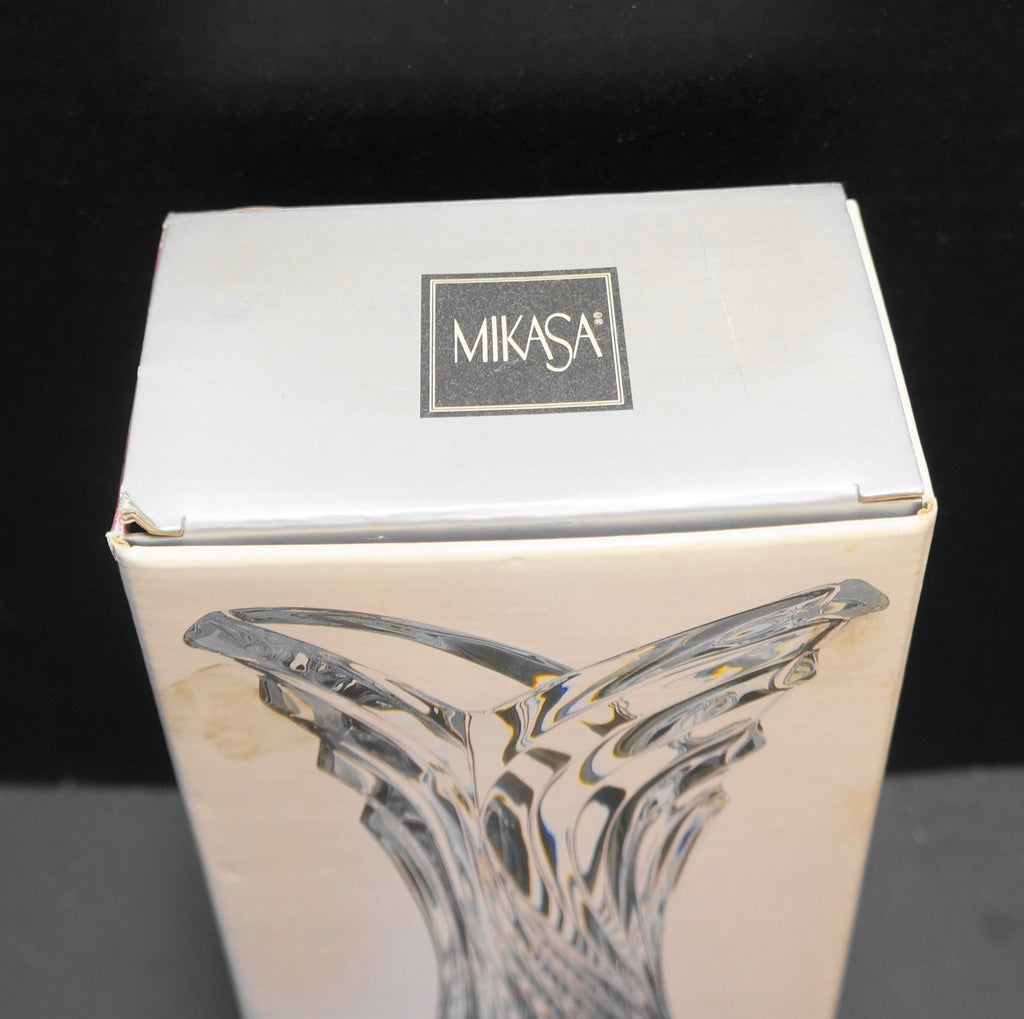 Mikasa Spring Flair Lead Crystal 8" Vase With Box