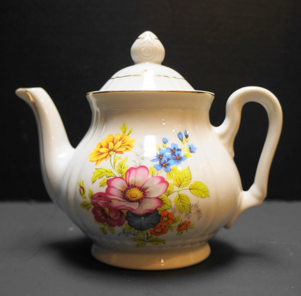 Porcelain Floral Teapot Japan Small