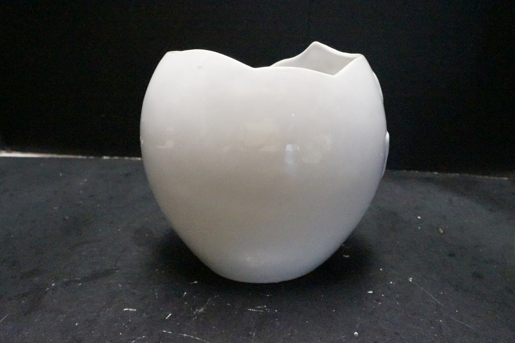 FTD Porcelain Planter Mother Baby Young Childs Holding Hands Pink White 1993