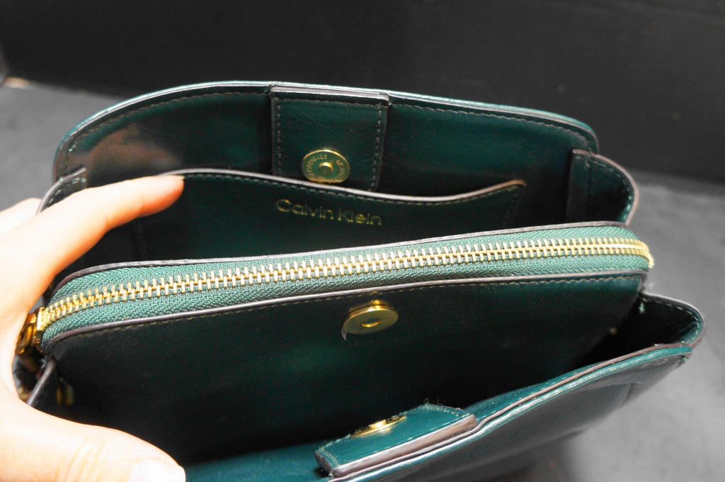 Calvin Klein Dark Hunter Green Crossbody Purse