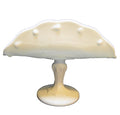 Indiana Glass Teardrop White Milk Glass Banana Stand