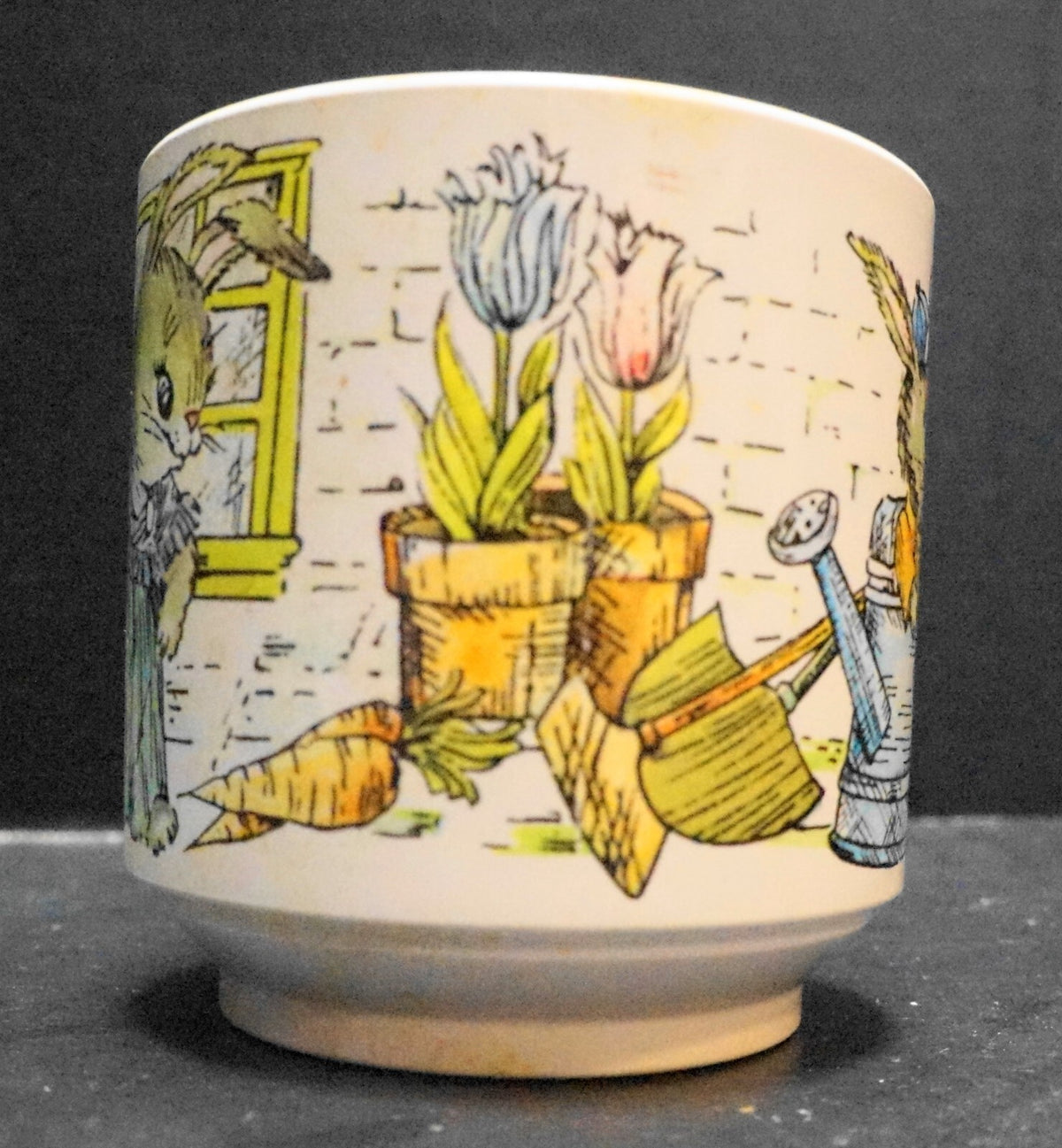 Oneida Ware Peter Rabbit Melamine Plastic Child's Dishes Set Mug Plate Bowls