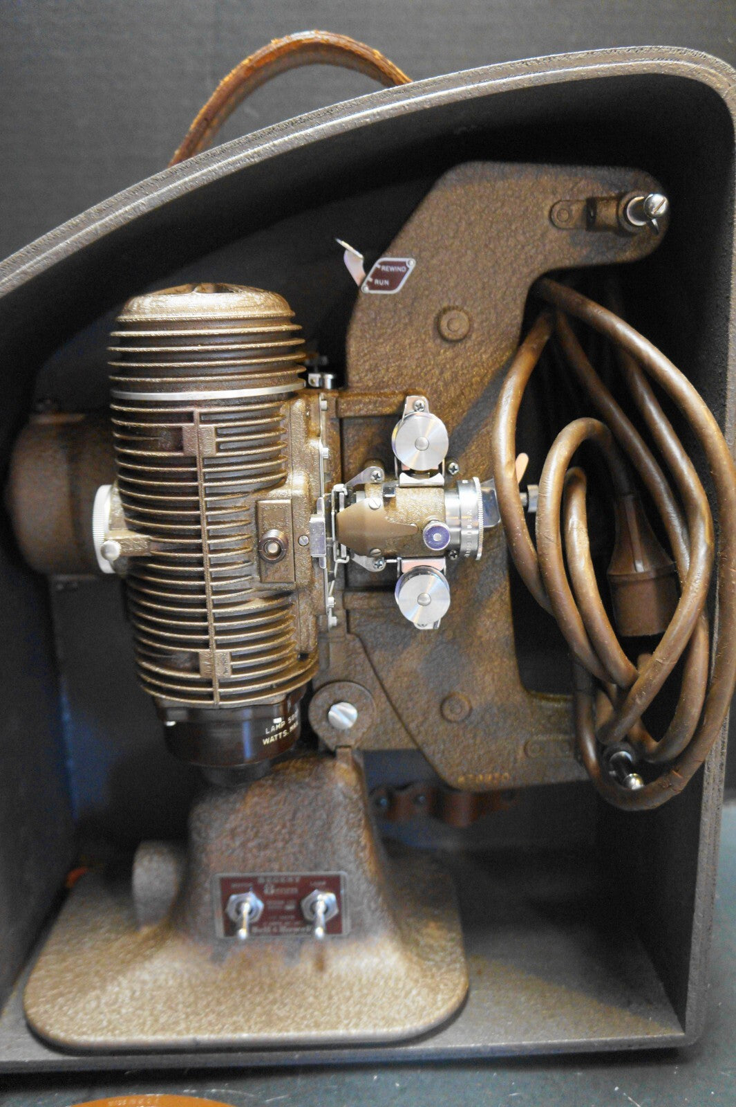 Bell & Howell Filmo Regent Design 122 Model L 8mm Film Projector in Case 1930s