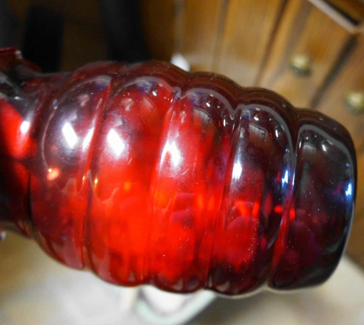 Anchor Hocking Royal Ruby Beehive Vase