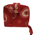Vera Bradley Mesa Red Mini Zip Wallet