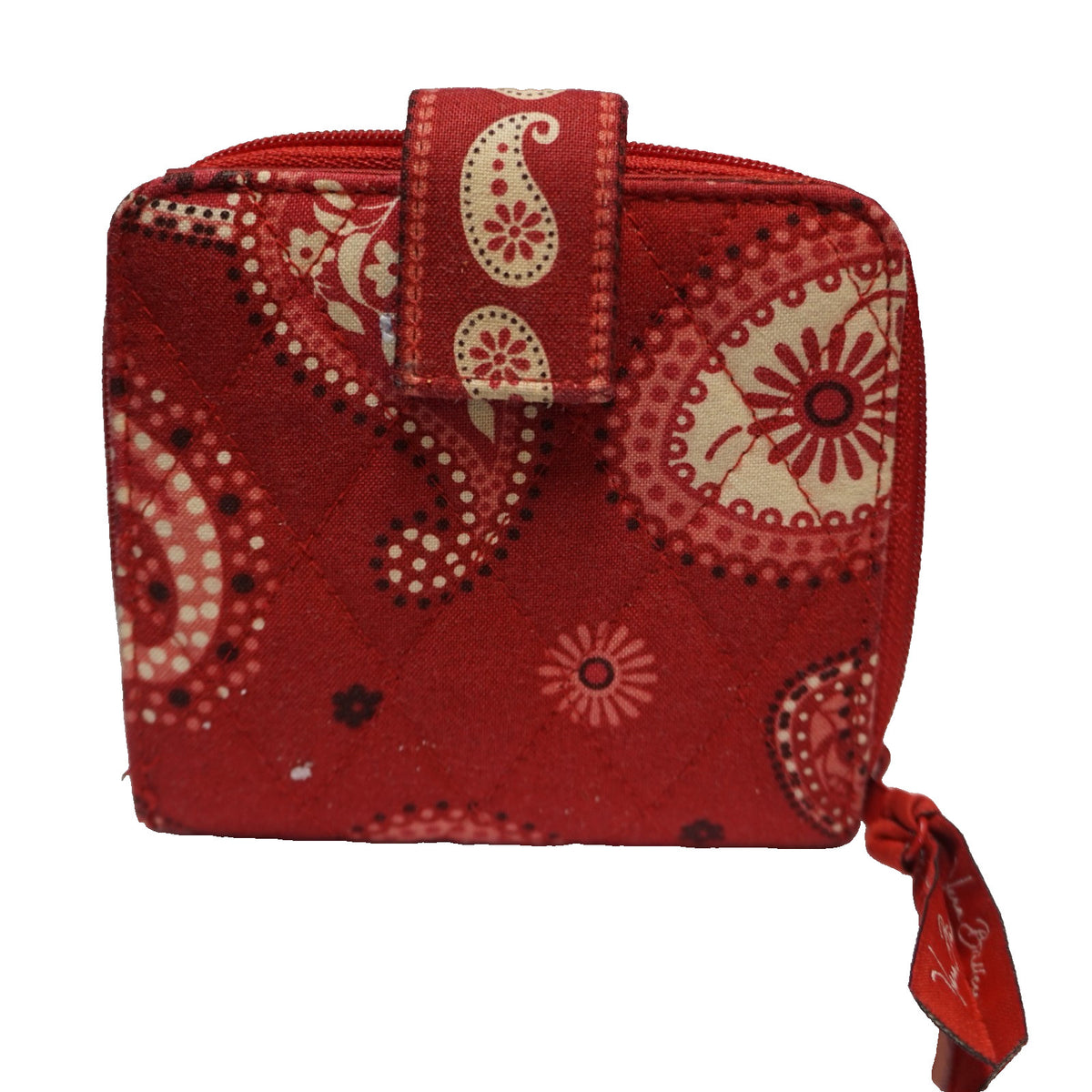 Vera Bradley Mesa Red Mini Zip Wallet