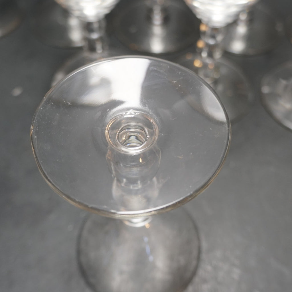 Libbey Knob Hill Stacked Ball Stem Liquor Cocktails 4 1/2 IN Set of 9