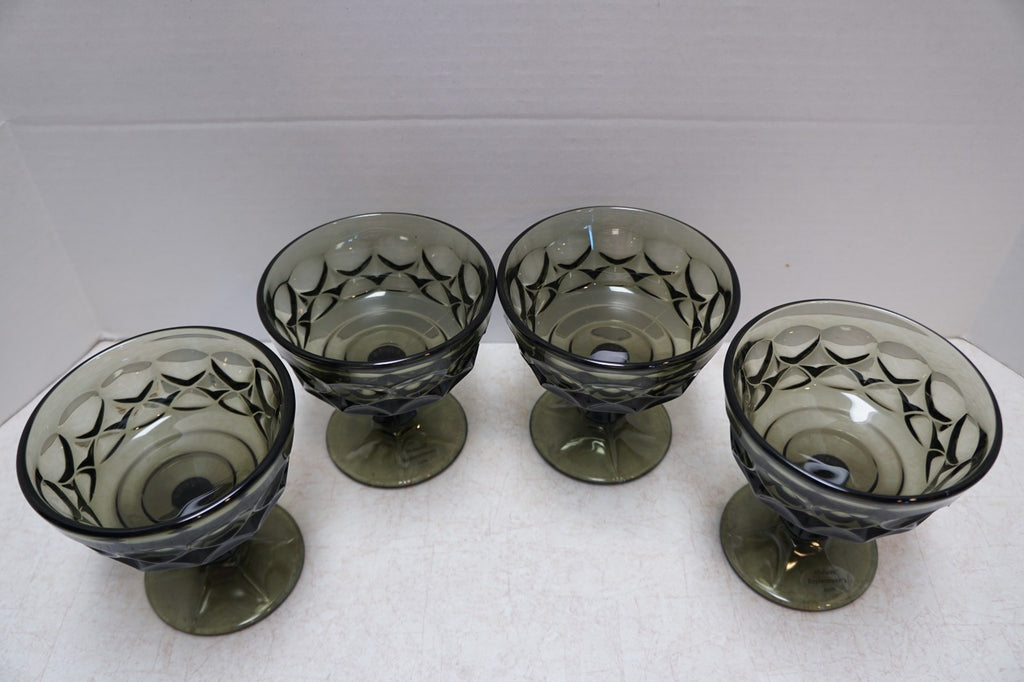 Noritake Perspective Smokey Brown Champagnes Tall Sherbets Set of 4
