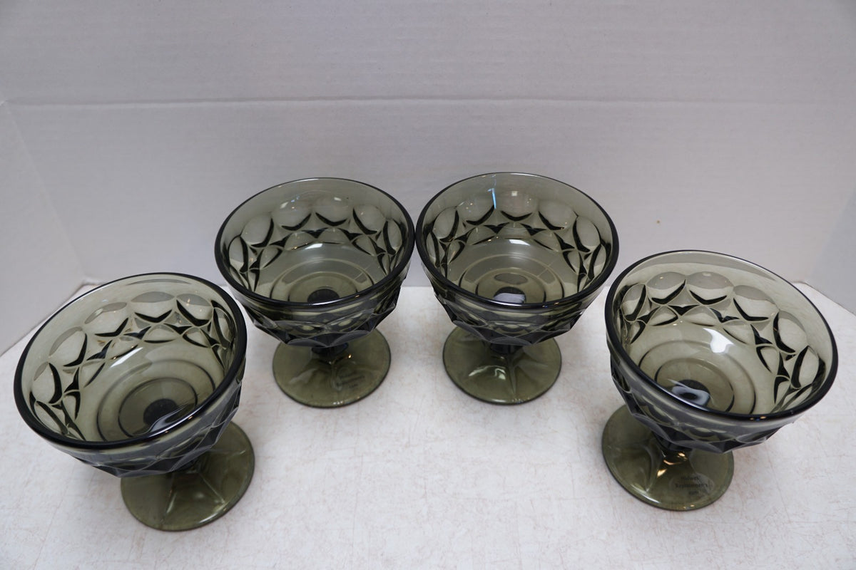Noritake Perspective Smokey Brown Champagnes Tall Sherbets Set of 4