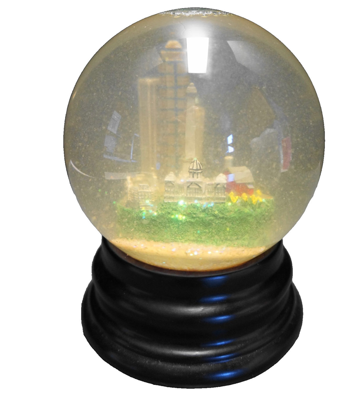 Saks Fifth Avenue Cityscape Snow Globe Indianapolis Music Box