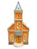 Collins Holiday Expressions Porcelain Lighted House Church Christmas Village