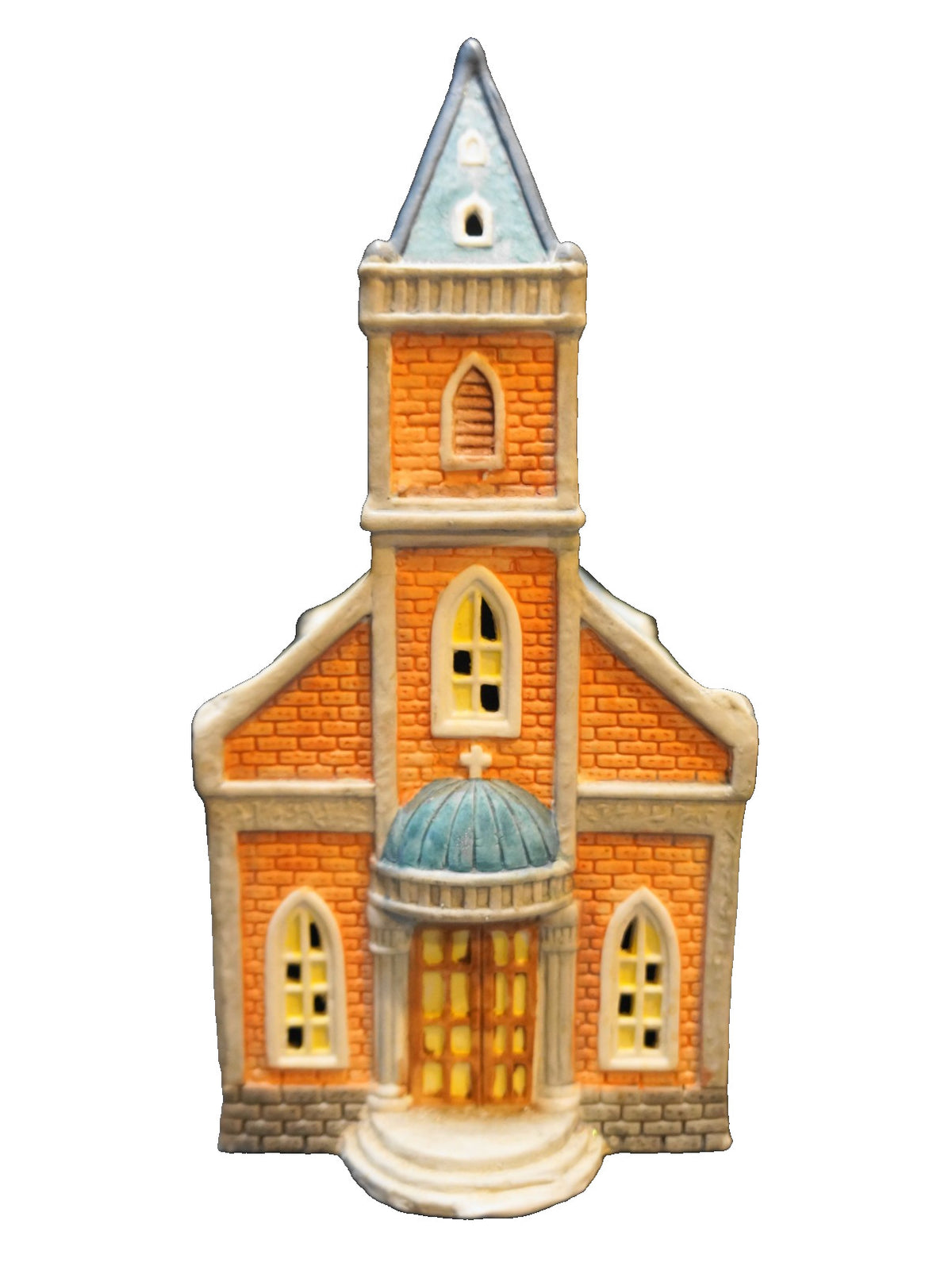 Collins Holiday Expressions Porcelain Lighted House Church Christmas Village