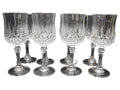 Longchamp Crystal Wine Glasses Set of 8 Cristal d/Arques France