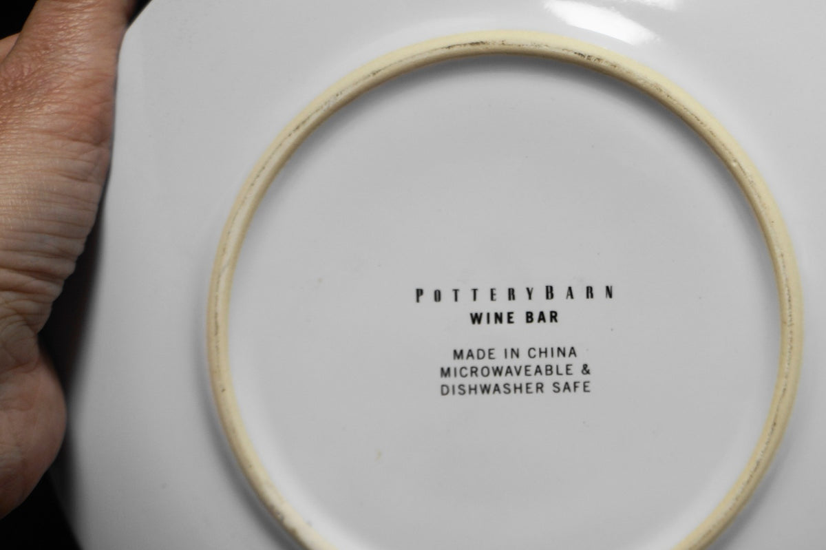 Pottery Barn Wine Bar Cocktail Side Plates Set of 4
