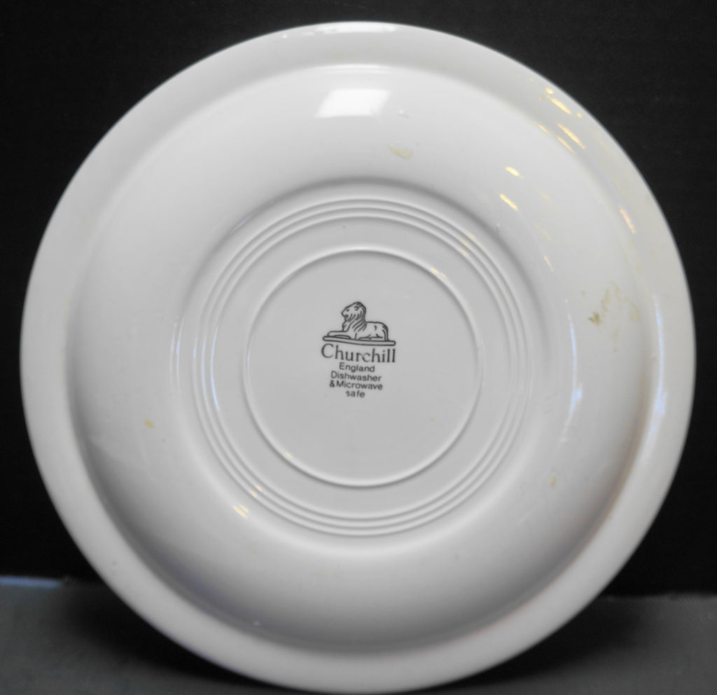 Churchill England Pink Shades Dinner Plate Polka Dots Stripes