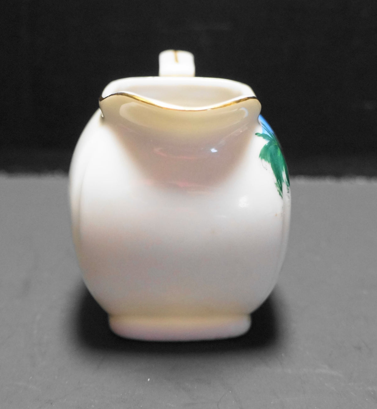 Florida Souvenir Hand Painted Creamer Flamingo Palm Tree Beach