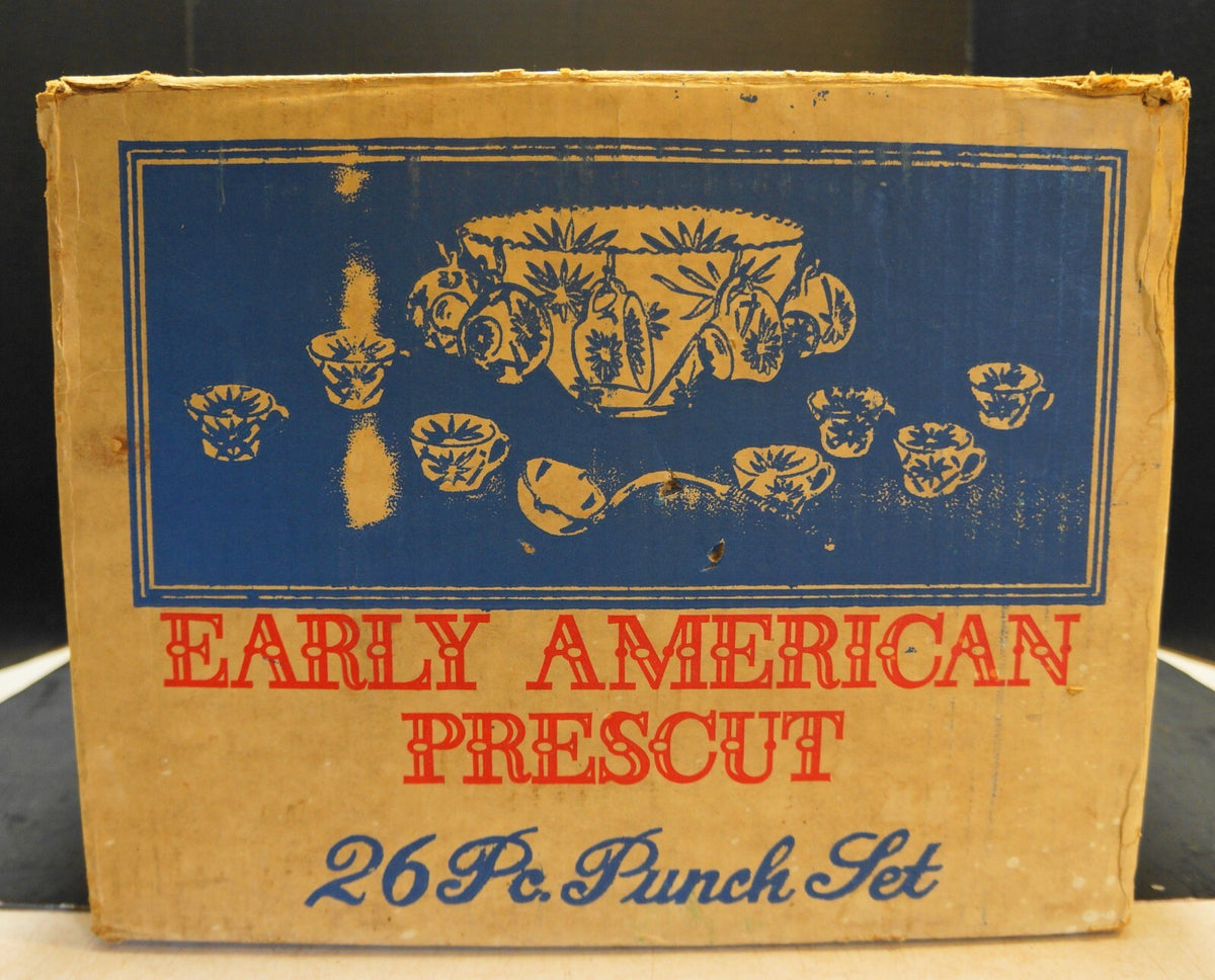 Anchor Hocking Early American Prescut EAPC Punch Set 19 Pieces In Box