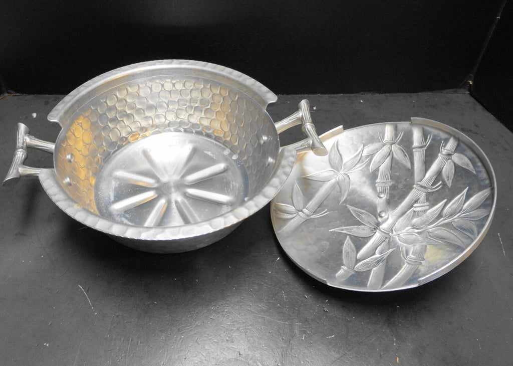 Vintage Everlast Forged Bamboo Aluminum Casserole 10 Inches Vintage