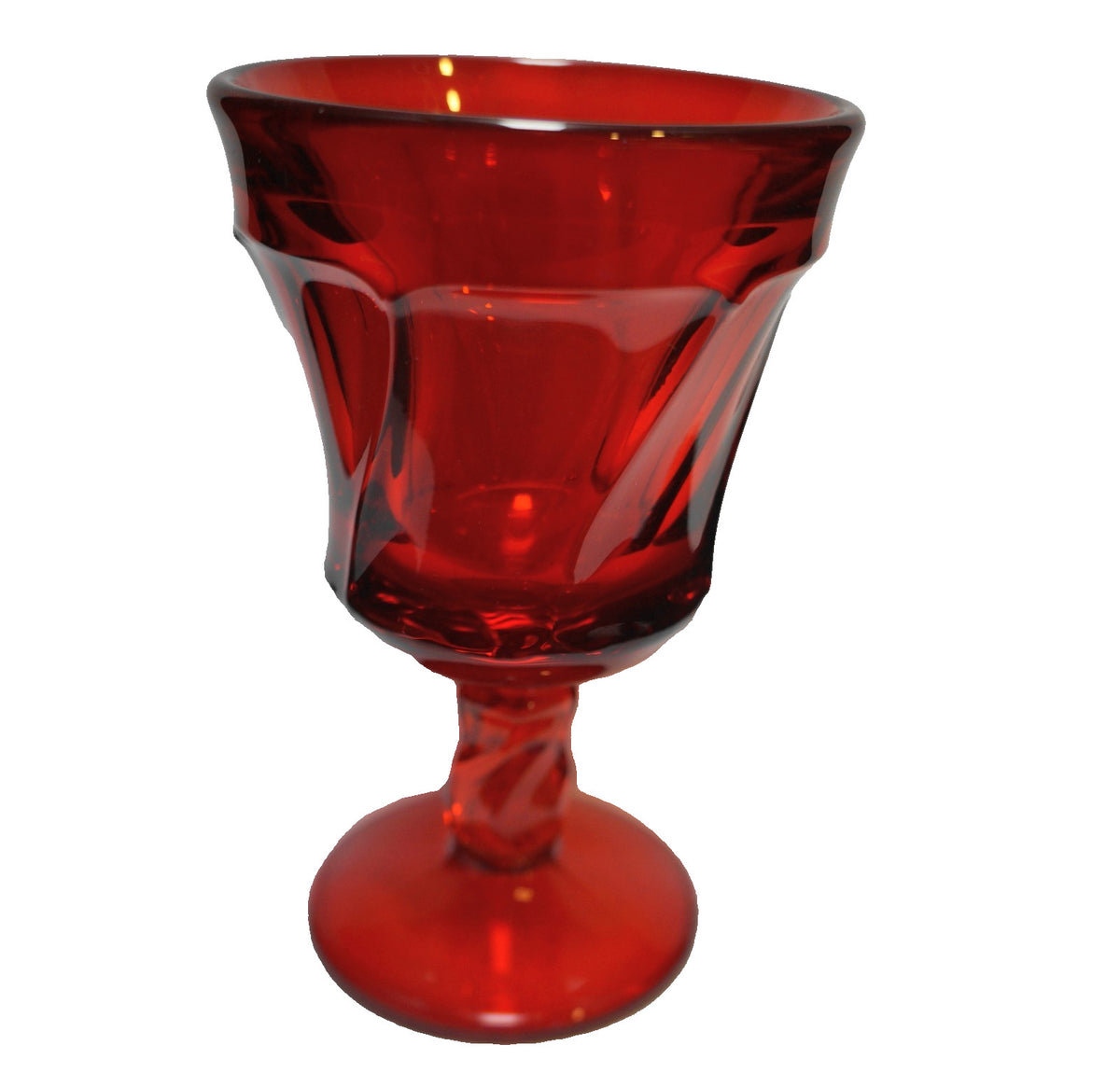 Fostoria Jamestown Ruby Red Wine Glass 4 3/8"