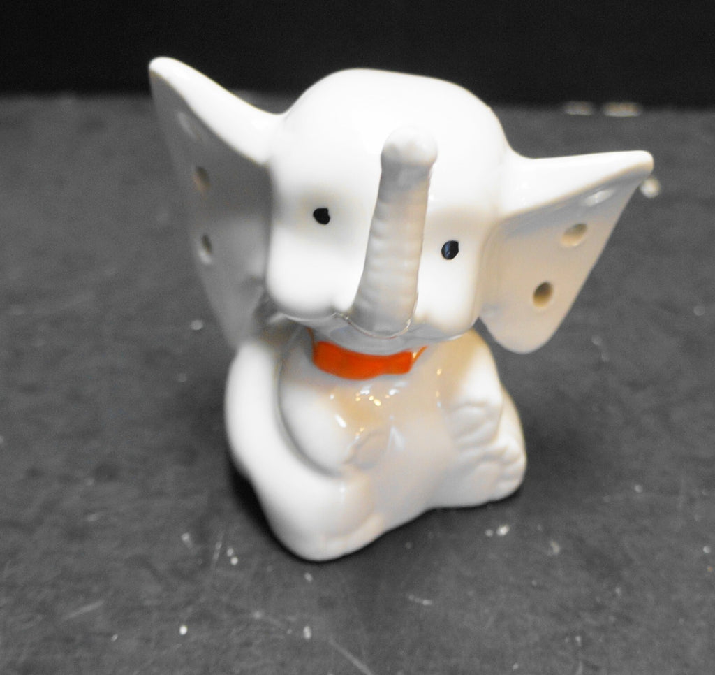 Vintage Ceramic Elephant Earring Holder Trunk Up Ring Holder