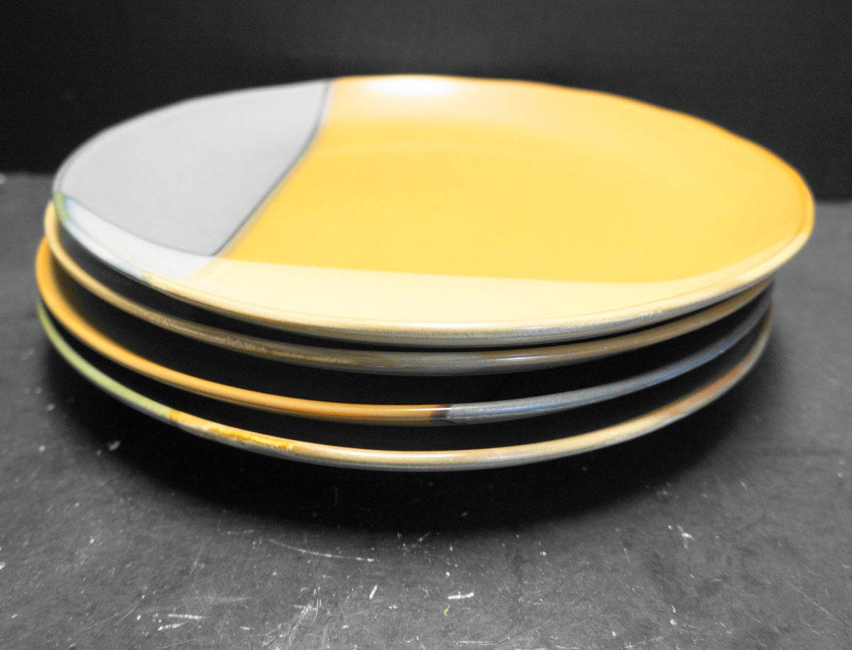 Sango Gold Dust Green Dinner Plates Set of 4