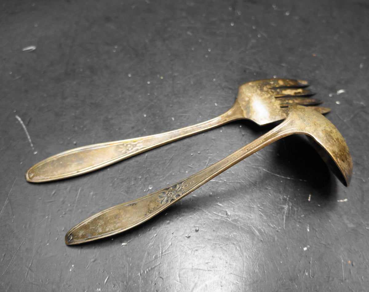 Lady Doris Silverplate Gravy Ladle Medium Cold Fork Pair