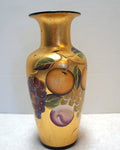Arister Gifts Gold Foil Art Pottery Hand Painted Vase 12 IN