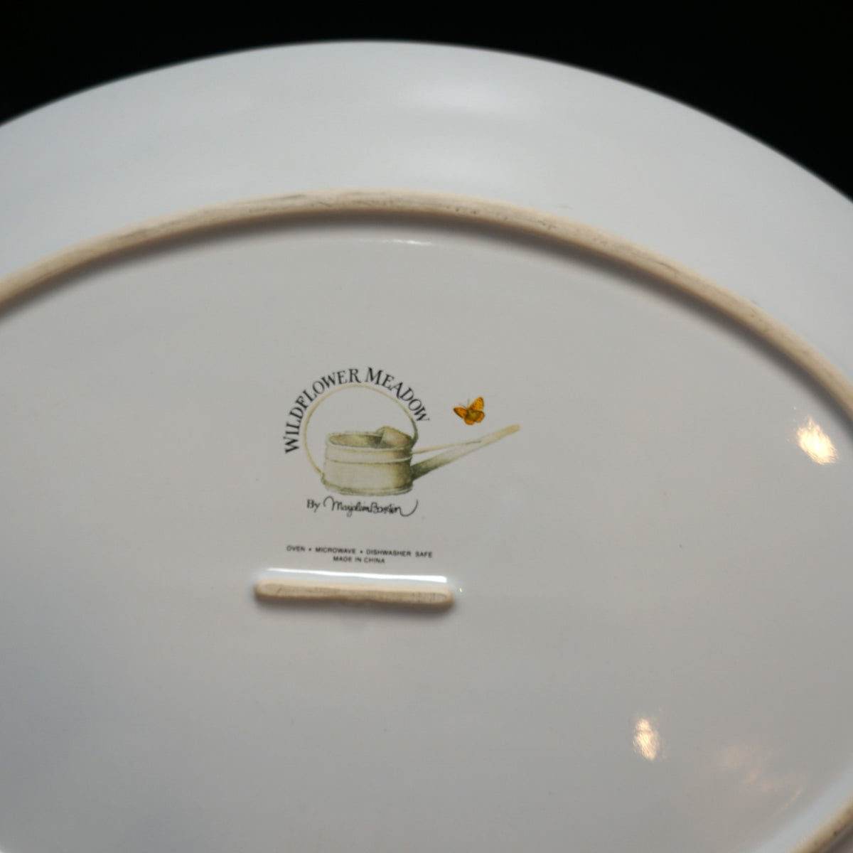 Marjolein Bastin Wildflower Meadow Oval Platter 1990s Hallmark