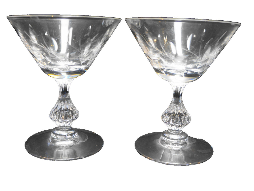 Duncan & Miller Willow Tall Champagne Sherbet Pair