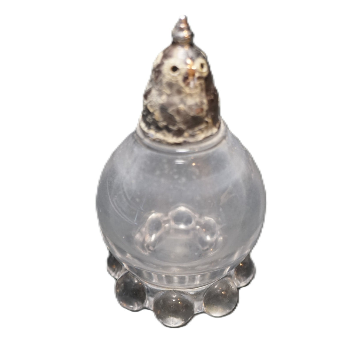 Imperial Candlewick Single Salt Shaker #95 Metal Lid Corroded