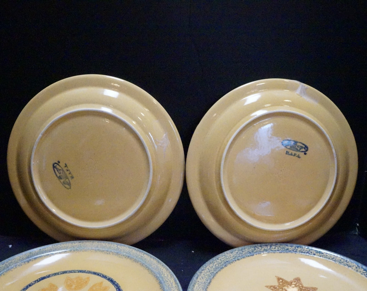 Pfaltzgraff America MAFA Dinner Plates Set of 4 Different Designs