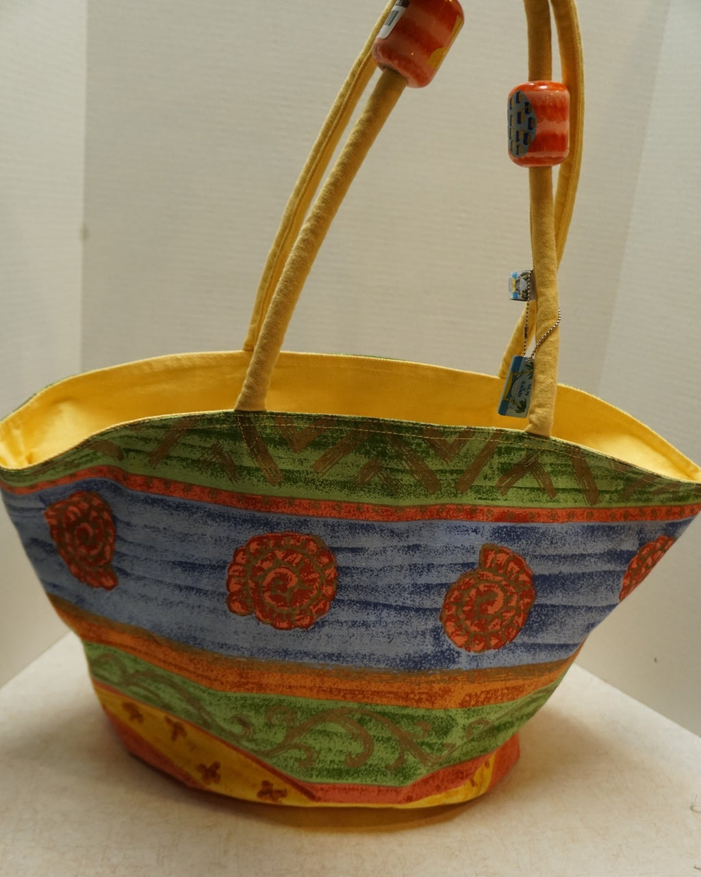 Sun 'n Sand Vintage 1990s Beach Bright Tote Bag