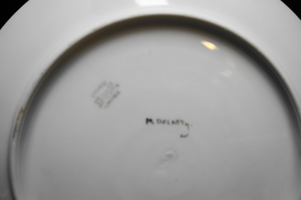 Hand Painted Red Berries B MoeM Limoges Plate Amateur Artist