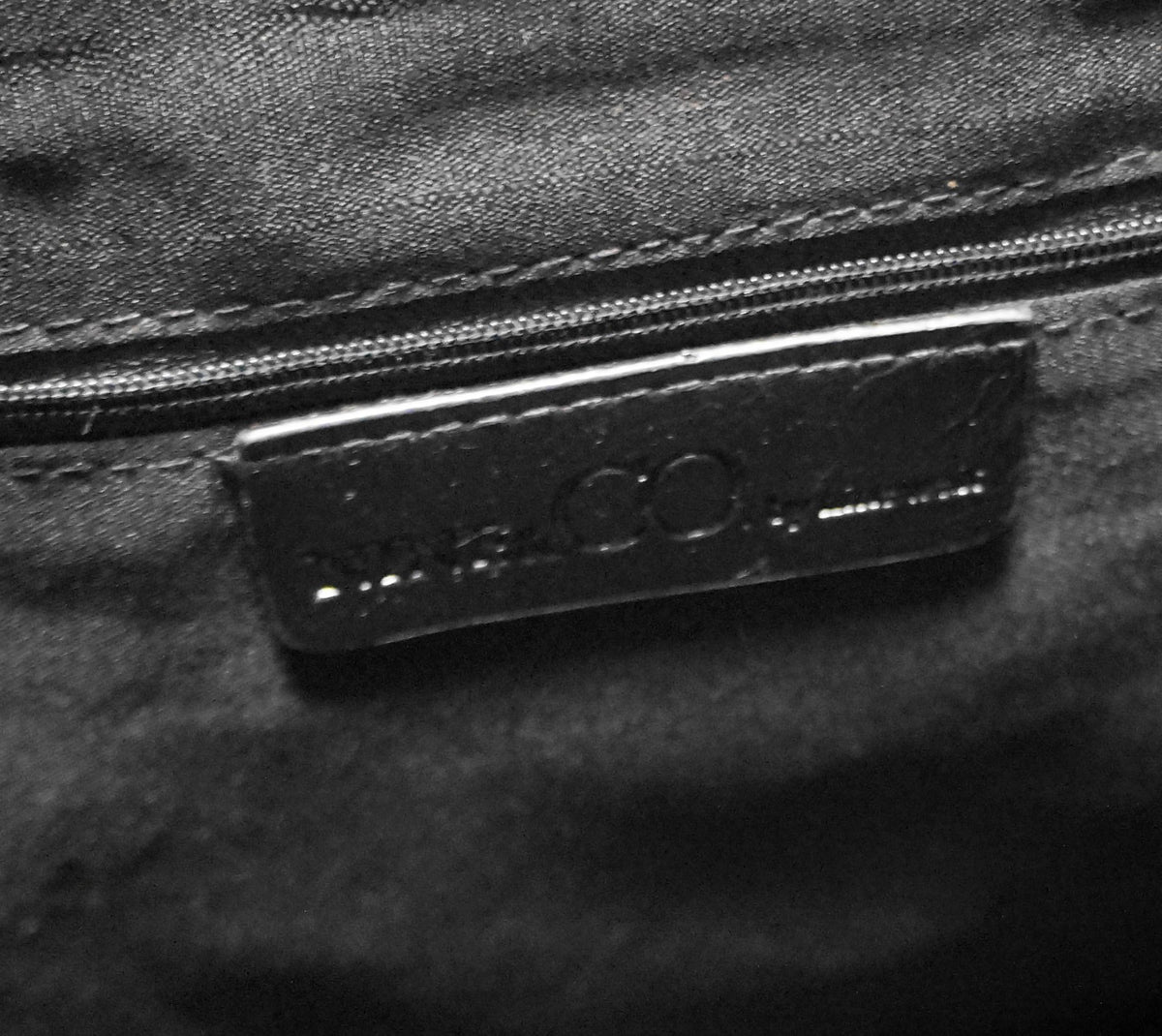 Nine & Co Black Jacquard Backpack Purse