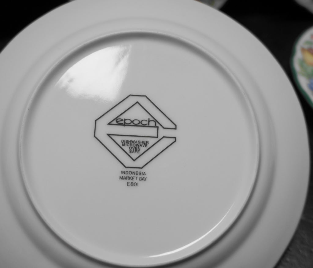 Epoch Market Day Noritake Salad Plates 7 3/4" Set of 4