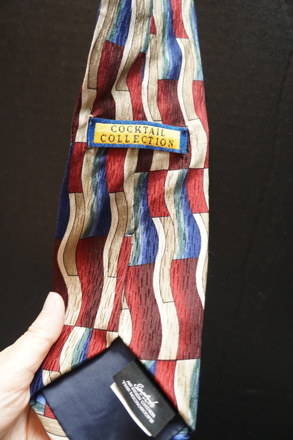 Cocktail Collection Scotch Vintage Silk Tie 60" Stonehenge