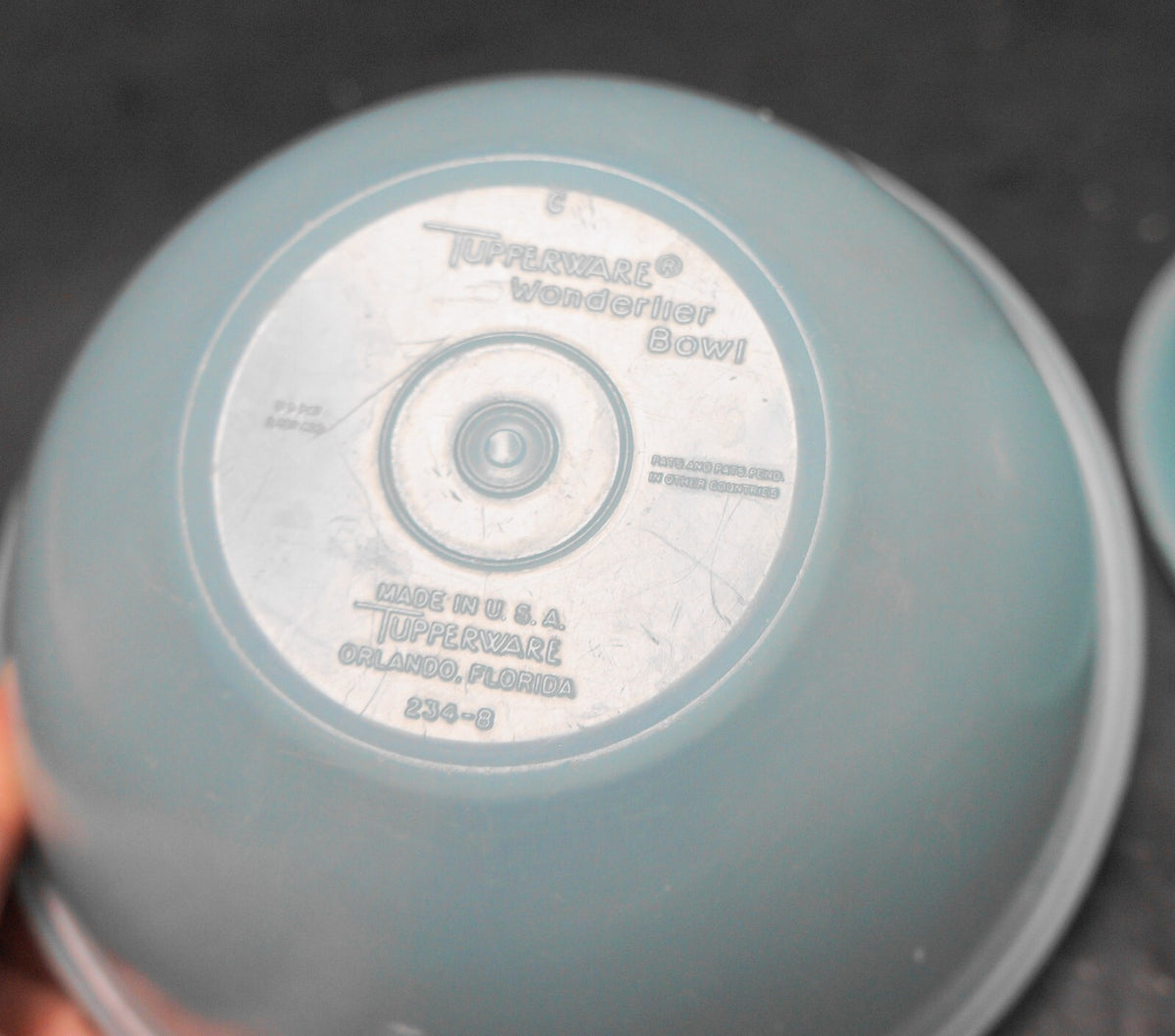 Tupperware Wonderlier Bowls Pair 234 Pale Blue Vintage Orlando No Lids